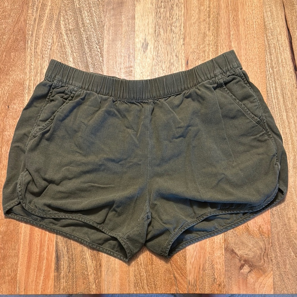Madewell Green Shorts Elastic Waistband